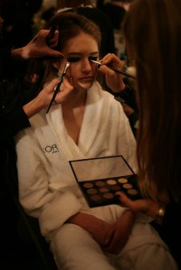 Backstage at Julien MacDonald RTW Fall 2016