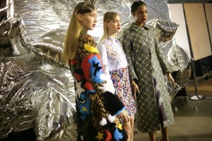 Backstage at Mary Katrantzou RTW Fall 2016