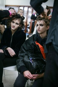 Backstage at Simone Rocha RTW Fall 2016