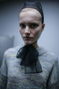 Backstage at Simone Rocha RTW Fall 2016