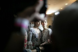 Backstage at Temperley London RTW Fall 2016