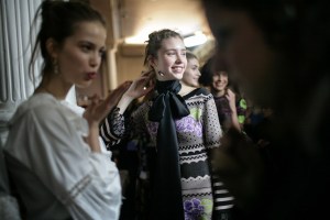 Backstage at Temperley London RTW Fall 2016