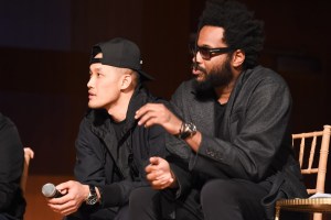 Dao-Yi Chow and Maxwell Osborne at the Fashion Fund Season Premiere