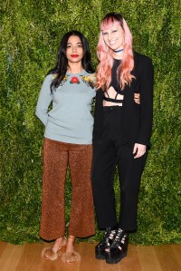 Aurora James and Becca McCharen at the Fashion Fund Season Premiere