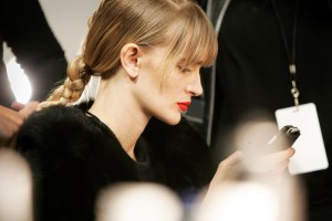 Backstage at Christian Siriano RTW Fall 2016