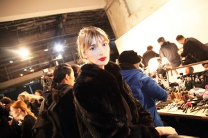 Backstage at Christian Siriano RTW Fall 2016