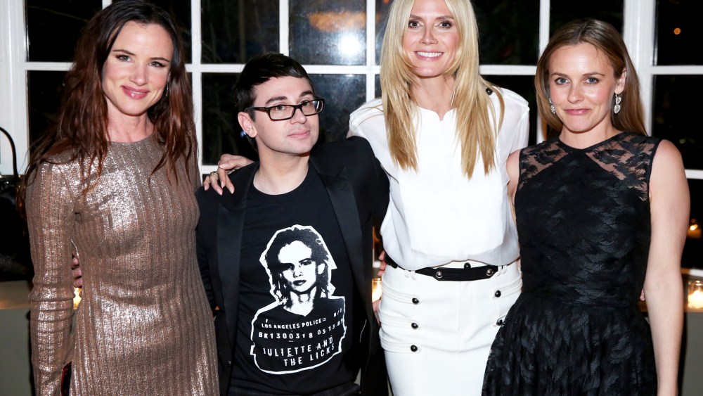 Juliette Lewis, Christian Siriano, Heidi Klum, and Alicia Silverstone.