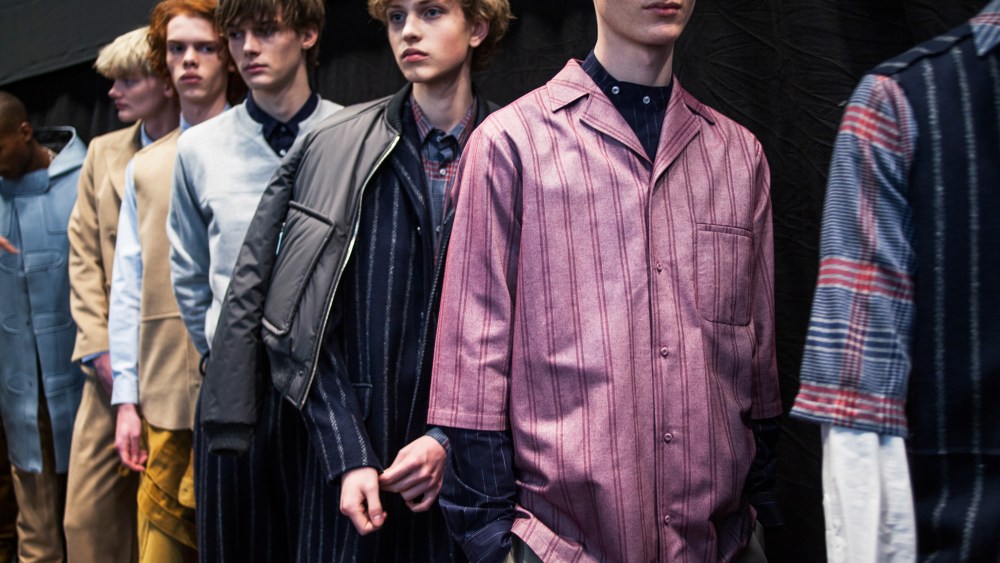 Backstage at Tonsure Fall 2016