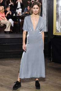 Nadja Bender on the Ganni Fall 2016 runway