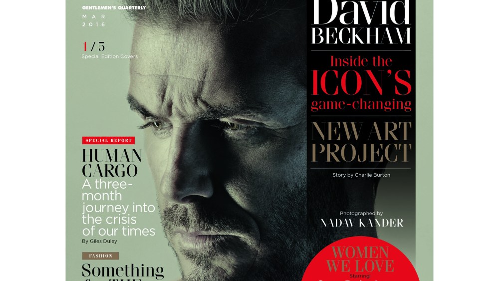 British GQ March 2016 Cover David Beckham