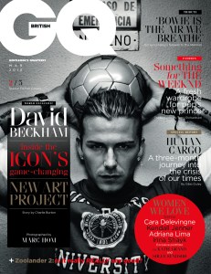 British GQ March 2016 Cover David Beckham
