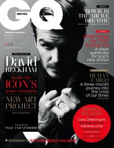 British GQ March 2016 Cover David Beckham