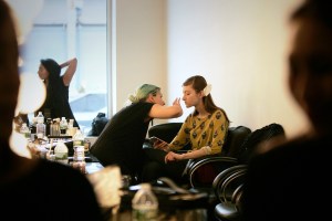 Backstage at Delpozo RTW Fall 2016
