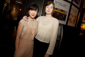 Jennifer Kim and Kate Lyn Sheil at Derek Lam 10 Crosby Film & Fragrance Premiere