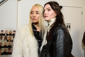 Backstage at DKNY RTW Fall 2016