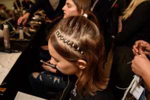 Backstage at DKNY RTW Fall 2016