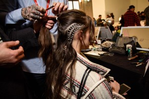 Backstage at DKNY RTW Fall 2016