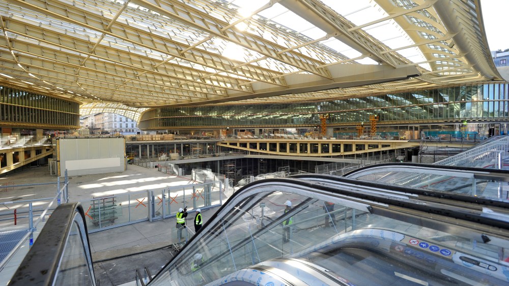 The canopy of the Forum des Halles shopping center
