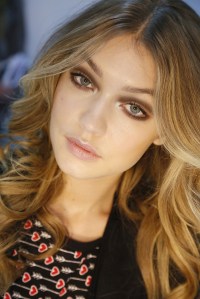 Gigi Hadid backstage at Diane von Furstenberg RTW Fall 2016