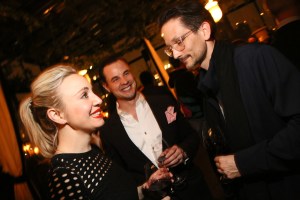 Sarah Silver and Aaron Cameron Muntz Fashion Unfiltered Dinner, Feb 3, 2016