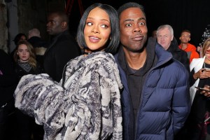 Rihanna and Chris Rock at Fenty Puma by Rihanna show, Fall 2016, New York Fashion Week