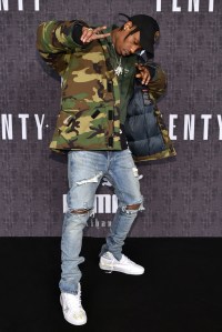 Travis Scott at Fenty Puma by Rihanna Fall 2016