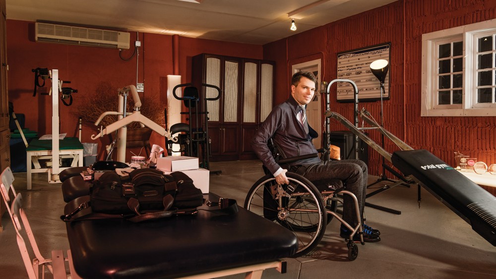 Francesco Clark in his home office.