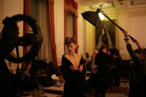 Backstage at Gareth Pugh RTW Fall 2016
