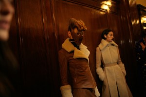 Backstage at Gareth Pugh RTW Fall 2016