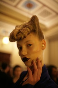 Backstage at Gareth Pugh RTW Fall 2016