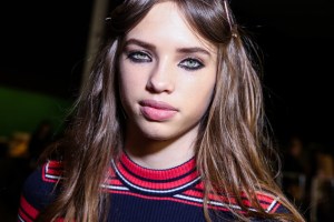 Backstage at Versace RTW Fall 2016