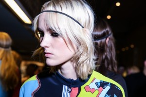 Backstage at Versace RTW Fall 2016