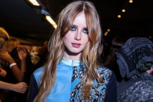 Backstage at Versace RTW Fall 2016