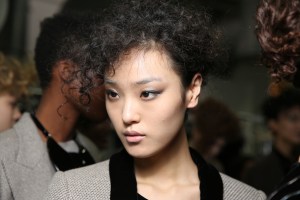 Backstage at Giorgio Armani RTW Fall 2016