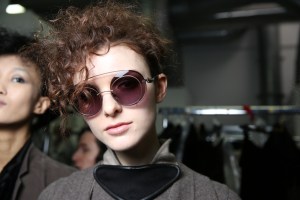 Backstage at Giorgio Armani RTW Fall 2016