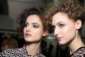 Backstage at Giorgio Armani RTW Fall 2016