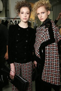 Backstage at Giorgio Armani RTW Fall 2016