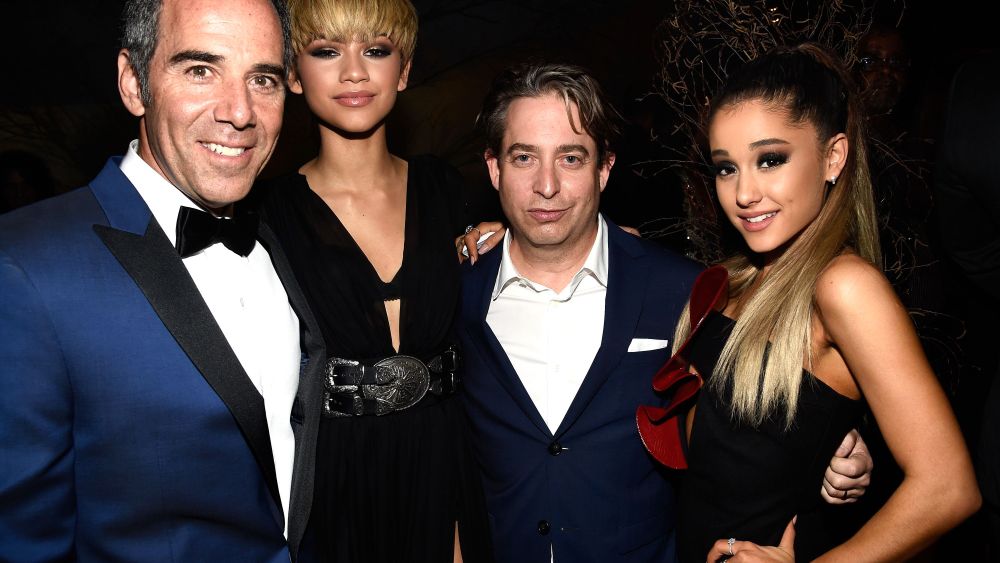 Monte Lipman, Zendaya, Charlie Walk and Ariana Grande 2016 Grammy Awards After Party