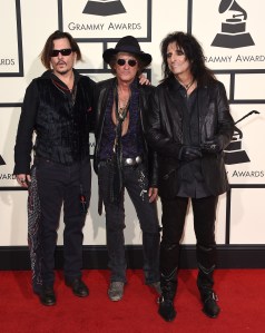 Johnny Depp Alice Cooper Grammys 2016