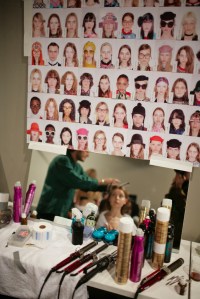 Backstage at Gucci Fall 2016
