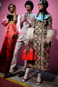 Backstage at Gucci Fall 2016