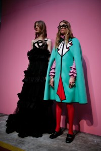 Backstage at Gucci Fall 2016