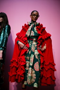 Backstage at Gucci Fall 2016