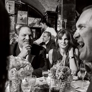 Harvey Weinstein, Jemima Goldsmith, and Adrian Anthony Gill, 2015 Charles Finch, BAFTA: The Night Before