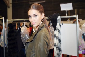 Backstage at J. Mendel RTW Fall 2016