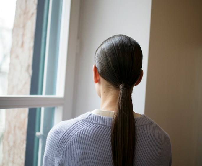 Backstage at Jil Sander Fall 2016