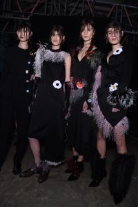 Backstage at Christopher Kane RTW Fall 2016
