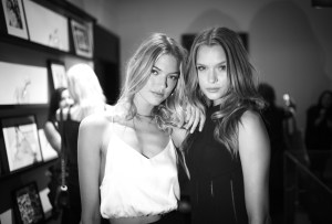 Martha Hunt and Josephine Skriver at Kendall + Kylie Launch Party
