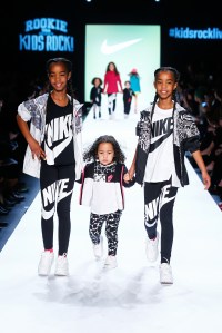 A look from the Nike/Levi's Kids Rock! Runway Show Fall 2016