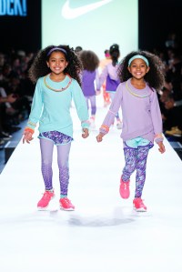 A look from the Nike/Levi's Kids Rock! Runway Show Fall 2016